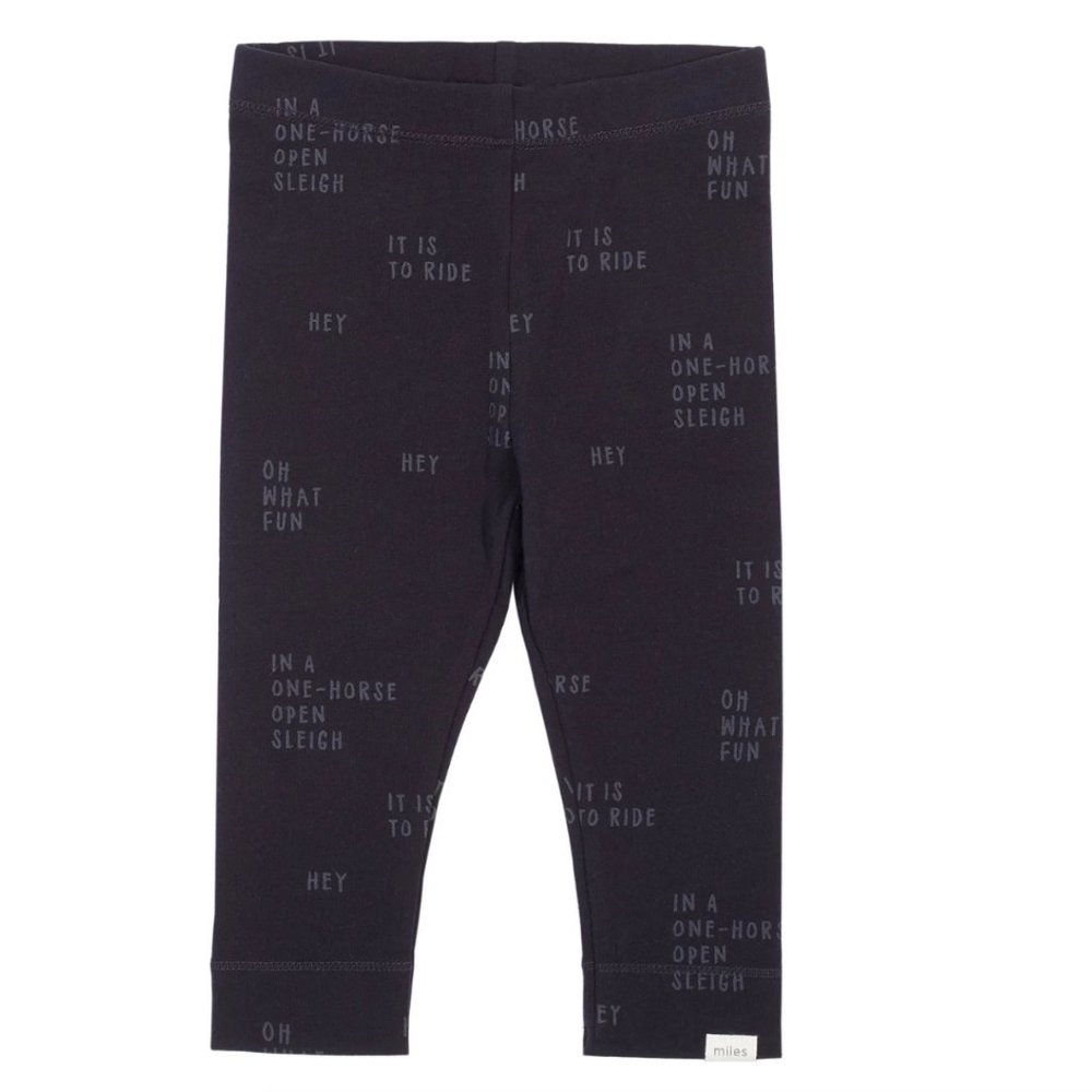 NWOT Miles "One Horse Open Sleigh" Leggings